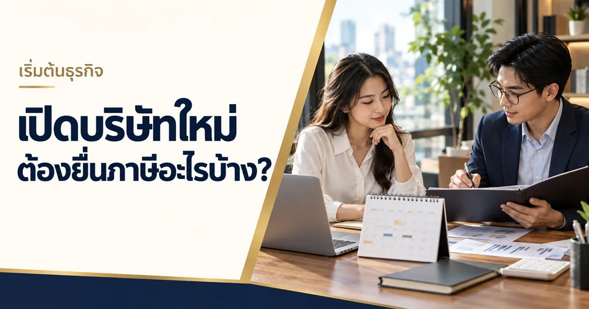 เปิดบริษัทใหม่ต้องยื่นภาษีอะไรบ้าง? ปฏิทินภาษีฉบับมือใหม่